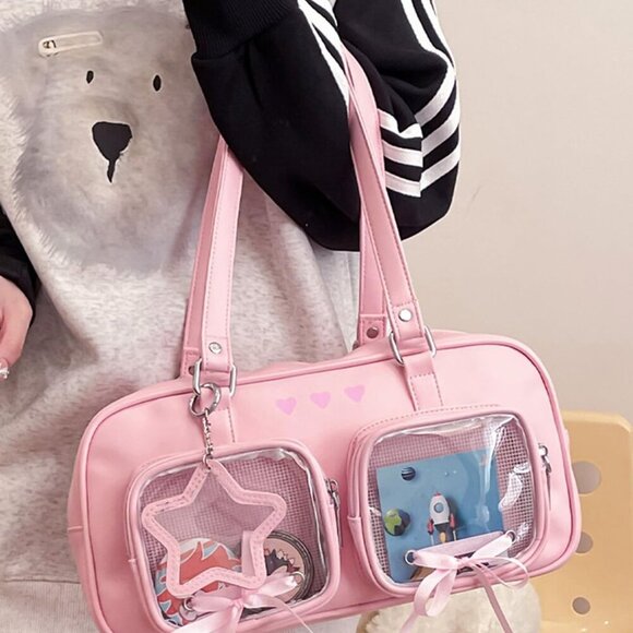 Kawaii Ita Bag PU Leather Underarm Bag for Women Girls Anime Cosplay - Picture 3 of 6